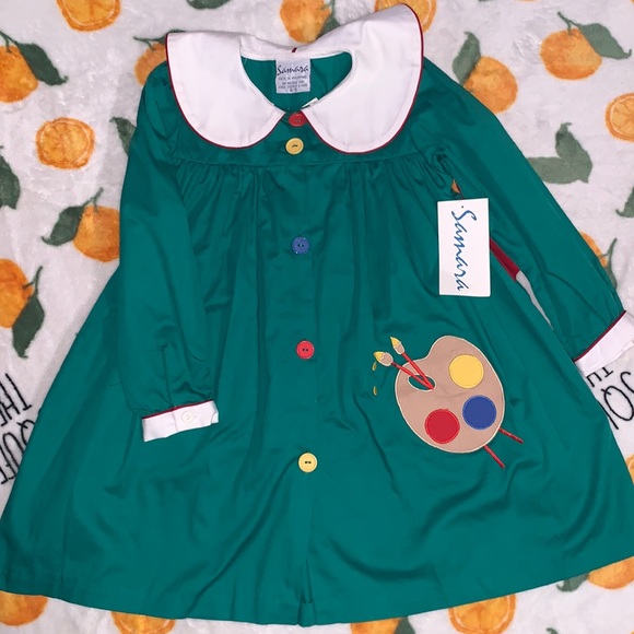 Vintage Other - Vintage Samara Girls Embroidered Painter Dress